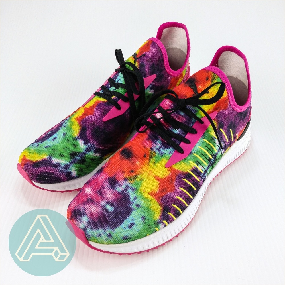 PUMA AVID EVOKNIT HAZ BRIGHT PURPLE TIE DYE 367846